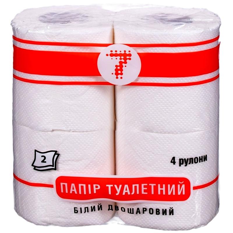 Туал. папір "7" 4 шт. Білий Економ